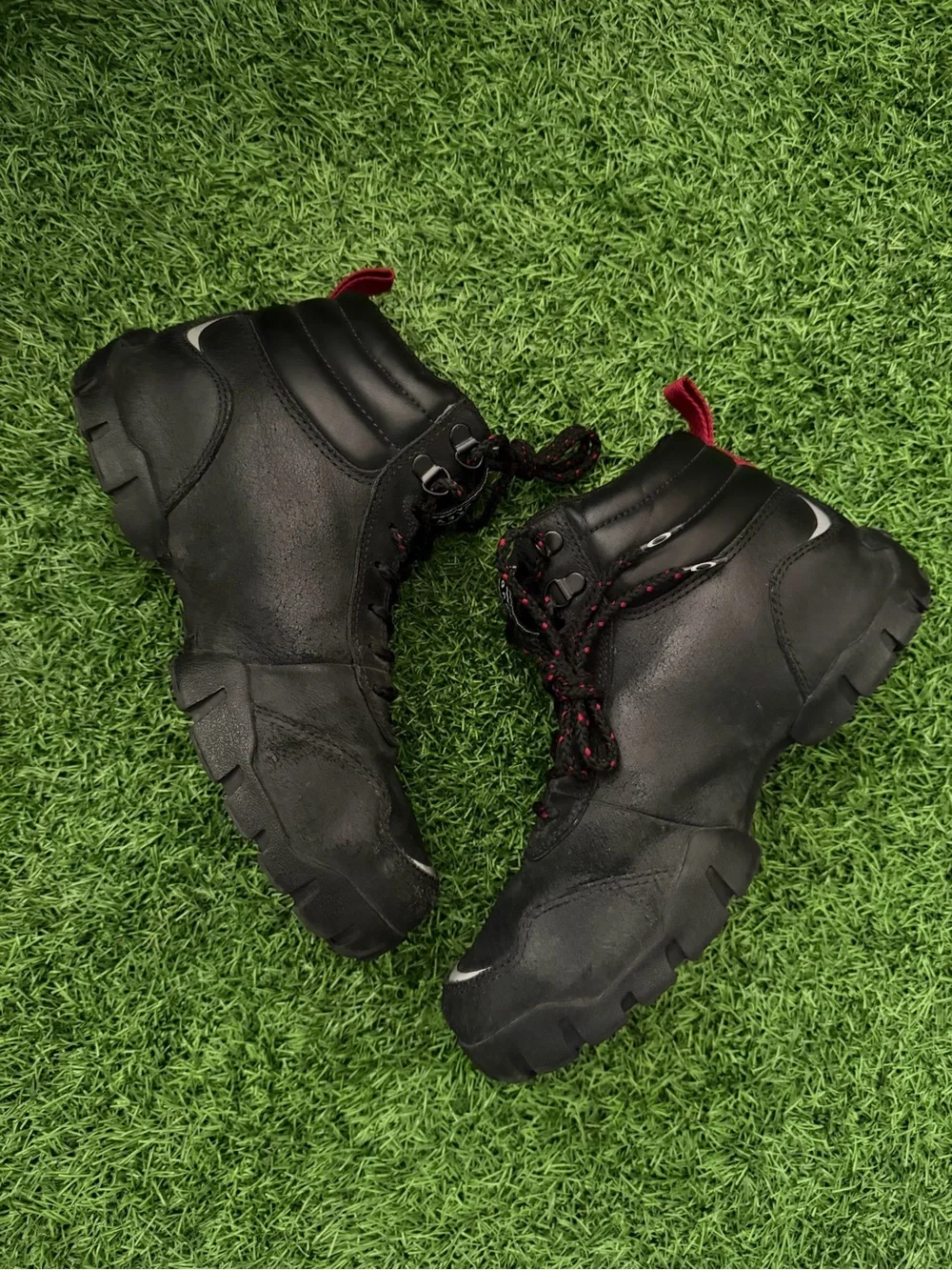 Men's Vintage Oakley Patrol Black Hiking Boots Size 7 Mens or 8.5 Womens
